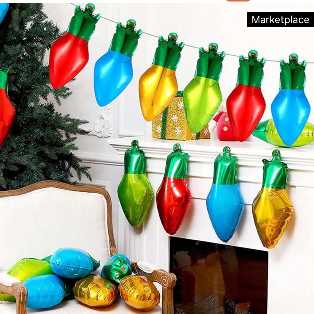 Holiday light balloon set of 13.  New.
